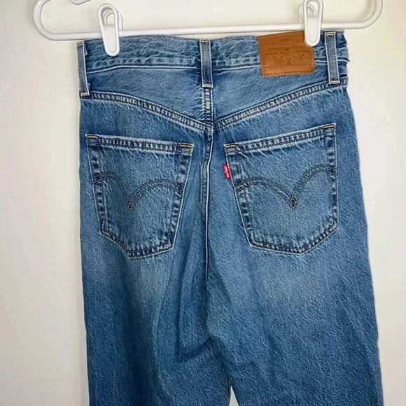 LEVIS RIBCAGE STRAIGHT JEANS SIZE 26 length 27 - Picture 11 of 14